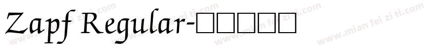 Zapf Regular字体转换